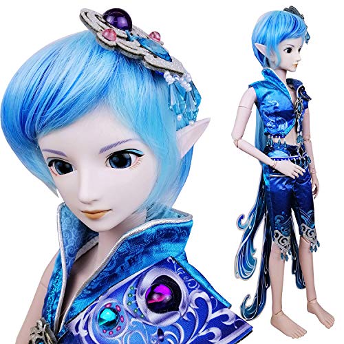 EVA BJD Wasser Prinz Poseidon 1/3 BJD Puppe Full Set 24 Zoll 19 Kugelgelenk Puppen Elf Ohren + Kleidung + Free Make-up + Haar + Zubehör ... von EVA BJD