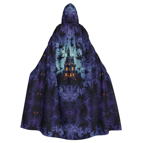 EVANEM Haunted Mansion Kapuzenumhang Unisex Erwachsene Umhang Halloween Weihnachten Party Cosplay Kostüm von EVANEM