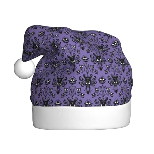 EVANEM Haunted Mansion Weihnachtsmütze, Erwachsene Unisex Weihnachtsmütze für Weihnachtsdekoration, Neujahrsfeiertag Party Supplies von EVANEM