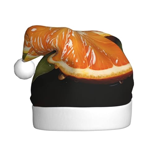 EVANEM Orange Weihnachtsmütze, Erwachsene Unisex Weihnachtsmütze für Weihnachtsdekoration, Neujahrsfeiertage Partyzubehör von EVANEM