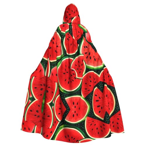 EVANEM Roter Wassermelonen-Kapuzenumhang, Unisex-Erwachsenen-Umhang, Halloween-Weihnachtsfeier, Cosplay-Kostüm von EVANEM