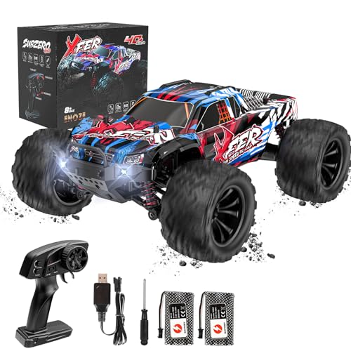 EVARY Ferngesteuertes Auto 1:16, 40KM/H, 2.4GHZ, 4WD - RC Monstertruck Spielzeug für Jugendliche ab 12 Jahren, 55 Minuten Spielzeit, 50 Meter Reichweite, Indoor & Outdoor RC Auto 40 km/h von EVARY