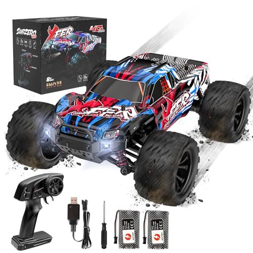 EVARY Ferngesteuertes Auto 1:16, 40KM/H, 2.4GHZ, 4WD - RC Monstertruck Spielzeug für Jugendliche ab 12 Jahren, 55 Minuten Spielzeit, 50 Meter Reichweite, Indoor & Outdoor RC Auto 40 km/h von EVARY