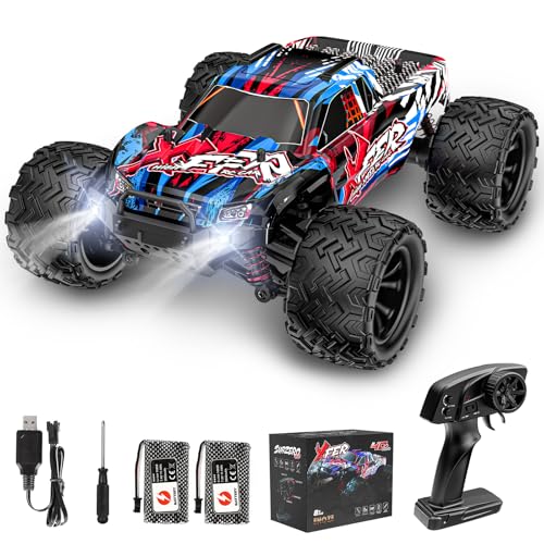 EVARY Ferngesteuertes Auto 1:16, 40KM/H, 2.4GHZ, 4WD - RC Monstertruck Spielzeug für Jugendliche ab 12 Jahren, Indoor & Outdoor RC Auto 40 km/h, 55 Minuten Spielzeit, 50 Meter Reichweite von EVARY