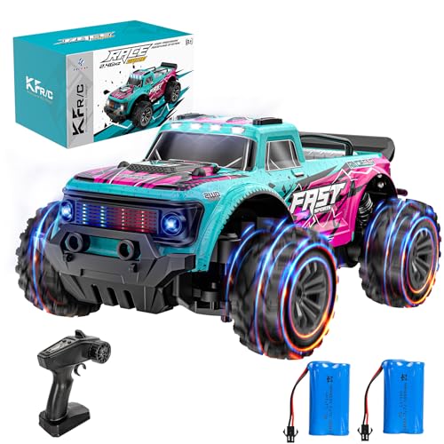 EVARY Ferngesteuertes Auto ab 3 4 5 6 8 Jahre Jungen Mädchen, 1:20Ferngesteuerter Monstertruck Ferngesteuert ab 4 Jahre,All Terrain für Kinder mit Licht, 2,4GHz Mehrere Geschwindigkeiten bis 20 KM/H von EVARY