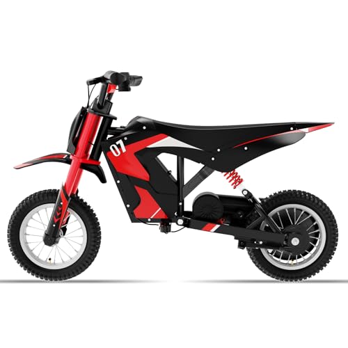 EVERCROSS MOTO EV12M Elektrisches Motorrad | 300W Motor & 36V 4Ah Batterie | 3 Geschwindigkeitsmodi | 12'' Luftreifen Moto Cross Abenteuer | Elektro Motorrad für Kinder im Alter von 3-12 Jahren von EVERCROSS MOTO