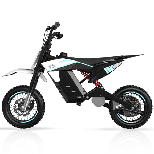 EVERCROSS MOTO EV65M Elektrisches Motorrad | 800W Motor & 36V 7,8Ah Batterie | 3 Geschwindigkeitsmodi | 14'' Luftreifen Moto Cross Abenteuer | Elektro Motorrad für Alter 15+ Jugendliche Erwachsene von EVERCROSS MOTO