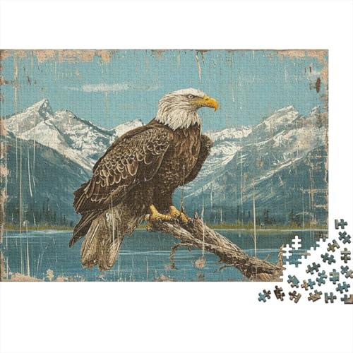 Adler Puzzle 1000 Teile Puzzle Erwachsene Schwieriges Schwer Puzzle Für Erwachsene Und Kinder Ab 14 Jahren Puzzel 1000pcs (75x50cm) von EVMILA