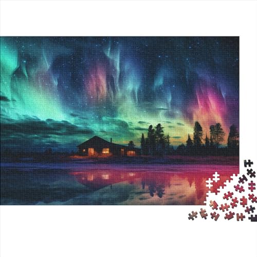 Aurora Borealis Gaming Puzzle Brain Challenge Spielen Hamlets Spielepuzzles Für Jugendliche Und Erwachsene Brain Challenge Spielen Spielepuzzles 1000pcs (75x50cm) von EVMILA