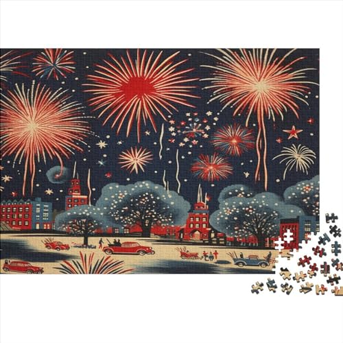 Feuerwerk Puzzlespiel 1000 Teile Erwachsene -Puzzle 1000 Stück Spiel Puzzles Für Erwachsene Kinder Puzzle Erwachsenen Puzzlespiel Puzzel 1000pcs (75x50cm) von EVMILA