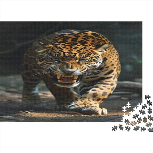 Leopard 1000 Teile,Impossible Puzzle,GesKükenlichkeitsspiel Für Die Ganze Familie, Erwachsenen Puzzlespiel Puzzel 1000pcs (75x50cm) von EVMILA