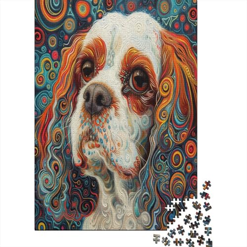 Spaniel Hund Puzzlespiel 1000 Teile Puzzle Für Erwachsene Und Kinder Ab 14 Jahren, Puzzle Erwachsenen Puzzlespi Puzzel 1000pcs (75x50cm) von EVMILA