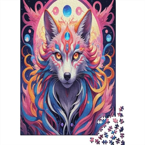 Wolf 1000 Teile, Impossible Puzzle,GesKükenlichkeitsspiel Für Die Ganze Familie, Erwachsenenpuzzle Ab 14 Jahren Puzzel 1000pcs (75x50cm) von EVMILA