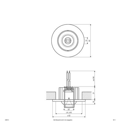 EVN 426013 426013 Einbauring Halogen G4 20W Chrom von EVN