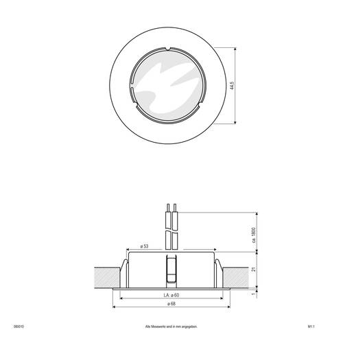 EVN 80010 80010 Einbauleuchte Halogen G4 20W Edelstahl von EVN