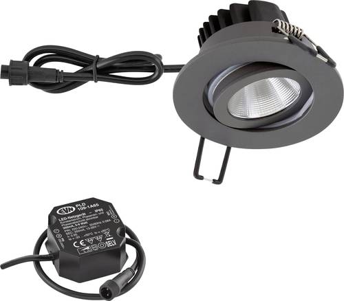 EVN PC650N91602 LED-Einbauleuchte LED LED fest eingebaut 8.4W Anthrazit von EVN