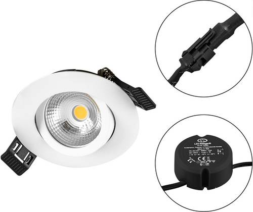 EVN S060102 S060102 LED-Einbauleuchte LED 6W Weiß von EVN