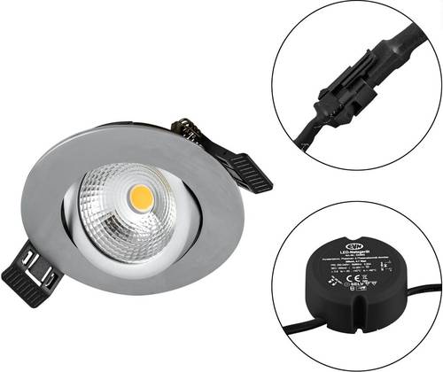 EVN S061502 S061502 LED-Einbauleuchte LED 6W Chrom von EVN