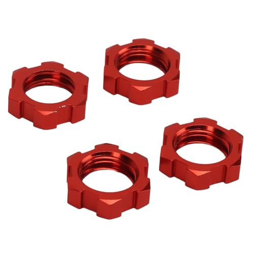 12mm 17mm Rad Sechskantadapter Aluminiumlegierung RC -Hex für Traxxas Slash Rustler Stampede 1/10 RC -Autos (Red) von EVTSCAN