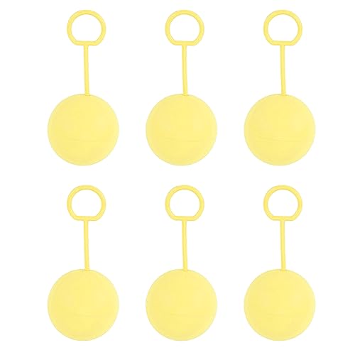 6pcs wiederverwendbare Wasserballons Silikon Schnelle Füllung selbstversiegelter Splash -Ball -Spielzeug Sommer im Freien Pool Beach Spiele (Yellow) von EVTSCAN