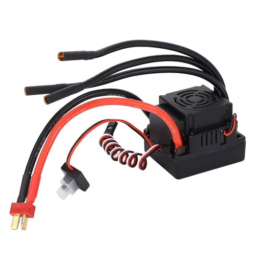 EVTSCAN 120 A wasserdichter bürstenloser Regler, hohe Leistung für 1/8 RC-Autos und Boote, unterstützt 2 4S LiPo, sensorlose Motoren, eingebauter 5,8 V 3 A BEC von EVTSCAN