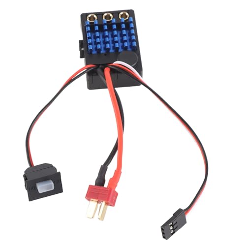 EVTSCAN 35A bürstenloser Regler mit verbesserter Drosselklappensteuerung für 1:18 1:16 RC-Autos mit kurzem Draht von EVTSCAN