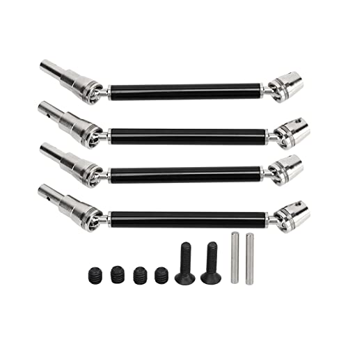 EVTSCAN 4 PCS RC vorderen Heck -CVD -Antriebswellen -Kit -Austausch für arrma 1/10 RC -Auto (Black) von EVTSCAN