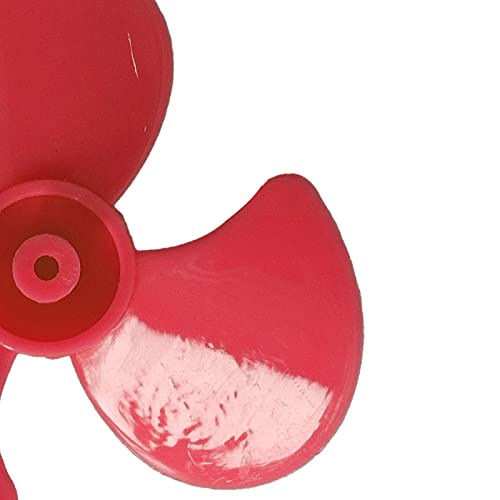 EVTSCAN 50mm 3 Blade -Propeller, Impact ABS -Kunststoff, RC -Projekte, DIY -Spielzeug und Fernbedienungsautos (Red) von EVTSCAN