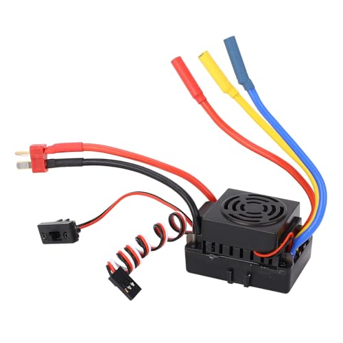 EVTSCAN 60A bürstenloser ESC wasserdicht, 5,8 V 3 A BEC, einstellbare Programmkarte, für RC-Auto und Boot im Maßstab 1:10, Hochleistungs-Motorsteuerung von EVTSCAN