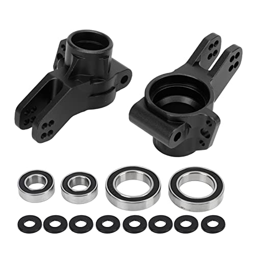 EVTSCAN Aluminiumlegierung RC Heck -Hub -Carrier -Upgrade -Teile für ARRMA 1/7 1/8 RC -Autos stabile Fahren Easy Installation (Black) von EVTSCAN