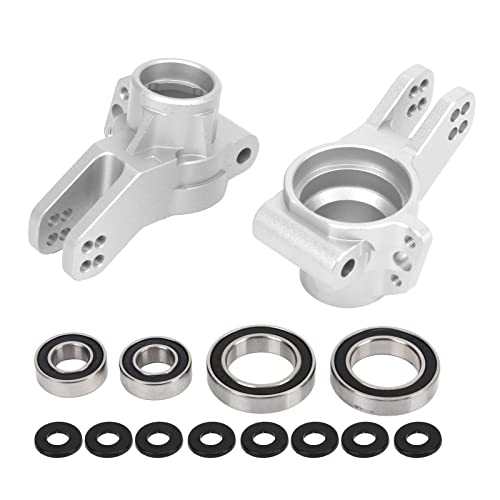 EVTSCAN Aluminiumlegierung RC Heck -Hub -Carrier -Upgrade -Teile für ARRMA 1/7 1/8 RC -Autos stabile Fahren Easy Installation (Silver) von EVTSCAN