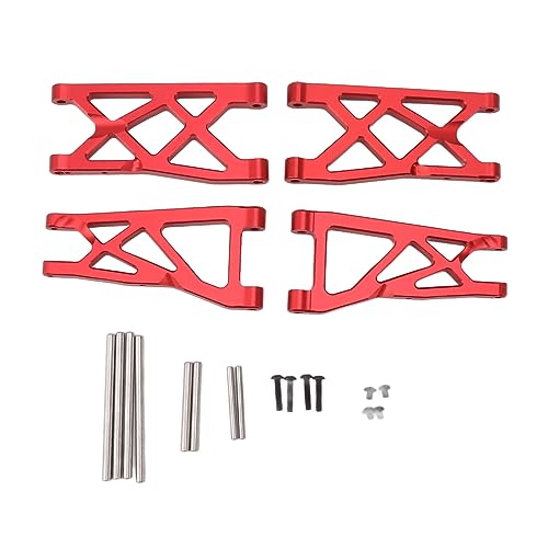 EVTSCAN Aluminiumlegierung starker vorderer Hinterradaufhängung Arm Set Verbesserung der für arrma senton 1/10 geeigneten Automobilleistung (Red) von EVTSCAN