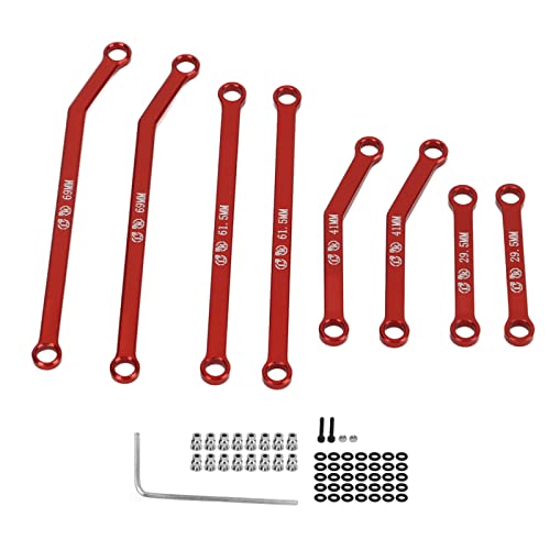 EVTSCAN Aluminiumlegierungs -Leichtgewicht des RC -Stangenstangens für axiale SCX24 RC -Crawler (Red) von EVTSCAN