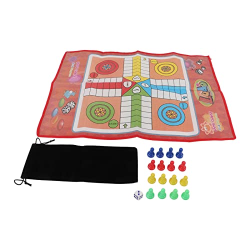 EVTSCAN Fliegendes Schachspielset aus Kunststoff, Vliesstoff, aufrollbares Schachbrettspiel, Lernspielzeug von EVTSCAN