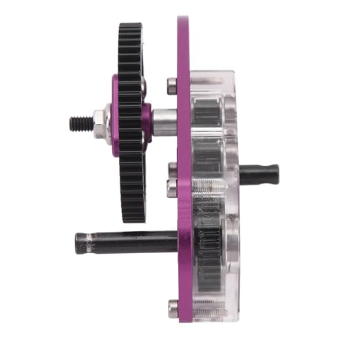 EVTSCAN Leichtes Dual -Geschwindigkeits -Getriebegetriebe für SCX10 III III Capra 1/10 RC -Autogetriebe (Purple) von EVTSCAN