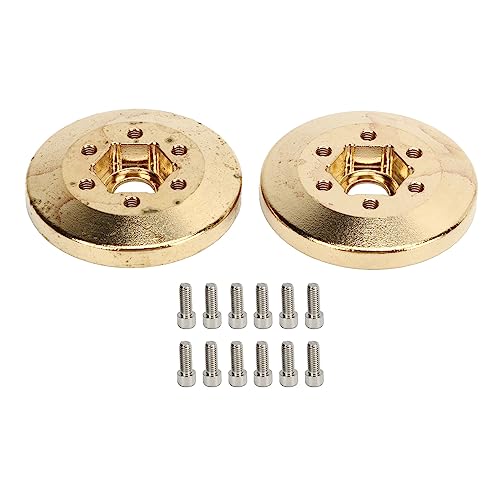 EVTSCAN Messingradgewichte Hochleistungs -Hub -Adaptermodell Upgrade Teile RC Crawler Car Stall Struktur Gold (6mm) von EVTSCAN