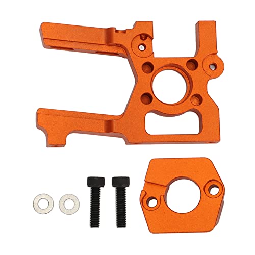 EVTSCAN Orange RC Car CNC Motorhalterung Aluminiumlegierung 75 mm Länge Motorhalterhalter ZD Racing DBX07 1/7 Vibration Reduzierende stabile einfache Installation von EVTSCAN