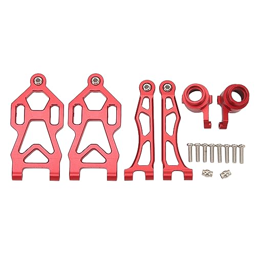 EVTSCAN RC -Auto obere untere Suspensionsarme vorne Schwung Arm Lensenbecher Scy 1/16 16101pro 16102 (Red) von EVTSCAN