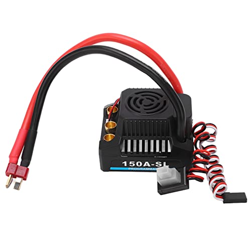 EVTSCAN RC Brushless ESC 150A BCE Ausgang 5A 5,8V Schwarzer bürstenloser ESC für 1/8 RC Truck von EVTSCAN