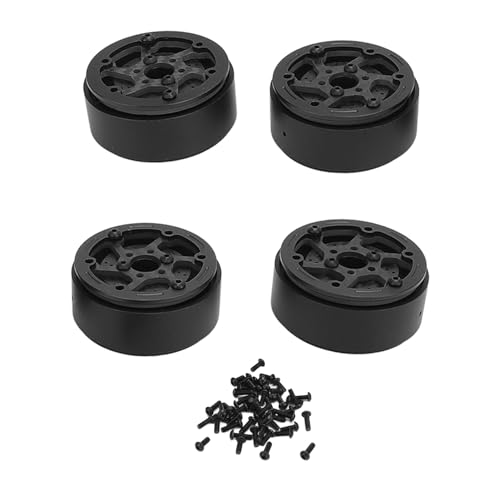 EVTSCAN RC -Car Carbon Fique Wheel Hub mit Bremsscheibe leicht und für SCX10 RR10 Rad Hub RC -Zubehör (Black) von EVTSCAN