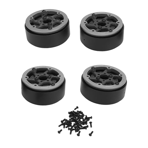 EVTSCAN RC -Car Carbon Fique Wheel Hub mit Bremsscheibe leicht und für SCX10 RR10 Rad Hub RC -Zubehör (Grey) von EVTSCAN