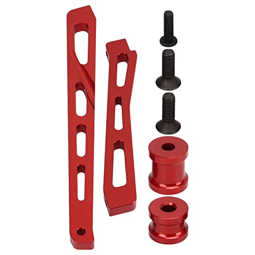 EVTSCAN RC Chassis Brace Aluminiumlegierung stabiles Fahren für ARRMA 1/7 1/8 RC -Auto (Red) von EVTSCAN