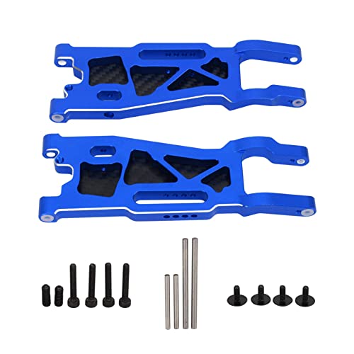 EVTSCAN RC Front Suspension Arme Set Aluminiumlegierung hohe Härte und geringes Gewicht für 1/8 4WD Sledg (Blue) von EVTSCAN