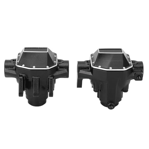 EVTSCAN RC Front- und Hinterachergehäuse Aluminiumlegierung für SCX10 Pro (Black) von EVTSCAN