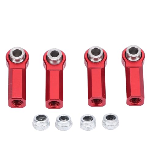 EVTSCAN RC Link Rod End M4 Faden CW Hochfestigkeitslegierkugelgelenk für 1/10 Modellautozubehör (Red) von EVTSCAN