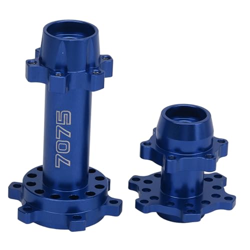 EVTSCAN RC Motorcycle Wheel Hex Hubs Aluminium Upgrade für LOSI 1/4 Promoto MX Elektromotorrad (Blue) von EVTSCAN