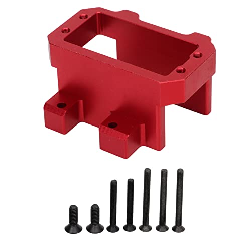 EVTSCAN RC Servohalterung, Lenkservohalterungssatz aus Aluminiumlegierung für Schlitten 1/8 4WD-Fernbedienungsfahrzeug (Red) von EVTSCAN