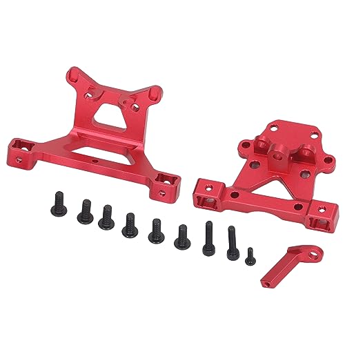 EVTSCAN RC Vordere Karosserie Halterung Halterung Aluminium Legierung Shell Post Befestigung Set E Revo Schrägstrich 1/16 RC Auto Verringerung Gewicht Verbesserung der Haltbarkeit (Red) von EVTSCAN