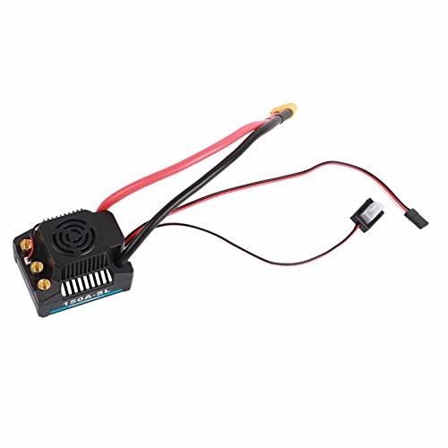 EVTSCAN RC bürstenloser ESC Hervorragende Leistung 1/8 RC -Auto Aluminiumlegierung schwarz von EVTSCAN