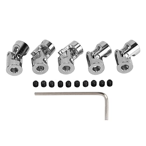 EVTSCAN Universalgelenk 5mm Stahlkupplung Motorwellenverbinder 5PCS Set RC Modellautos Schiffe von EVTSCAN